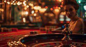 Meja Teen Patti di The Dog House villager menampilkan kartu dan area taruhan yang jelas